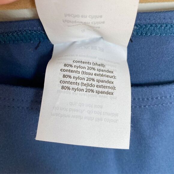 WeWoreWhat Revolve Women's Athletic Boxer Leggings Navy Blue White Piping Size S - Picture 7 of 8